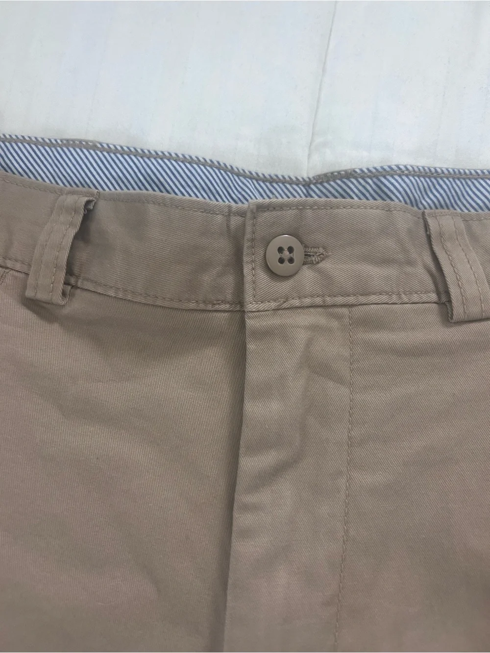 Excellent Condition Mens Flat Front Dressy Khaki Cremieux sz36